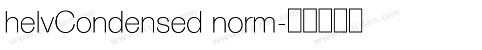 helvCondensed norm字体转换